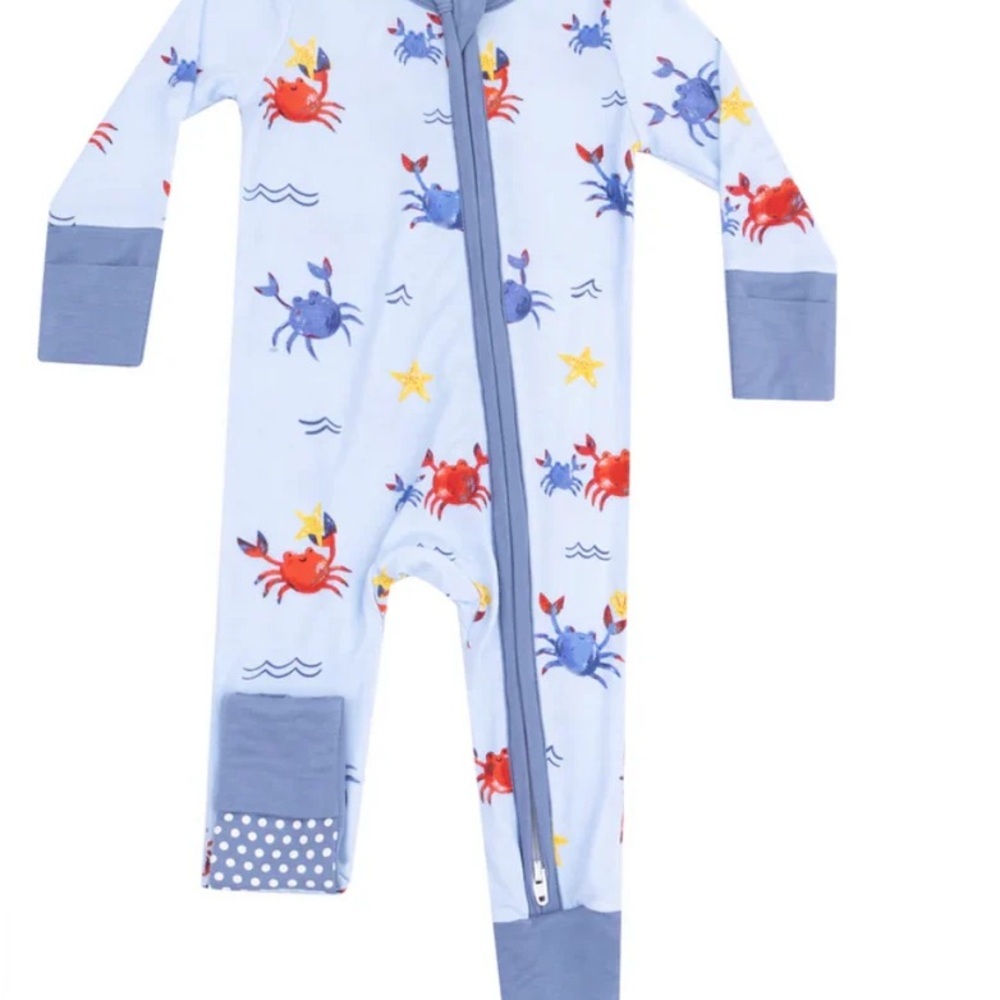 Angel Dear Crayon Crabs Footie 0-3 Months